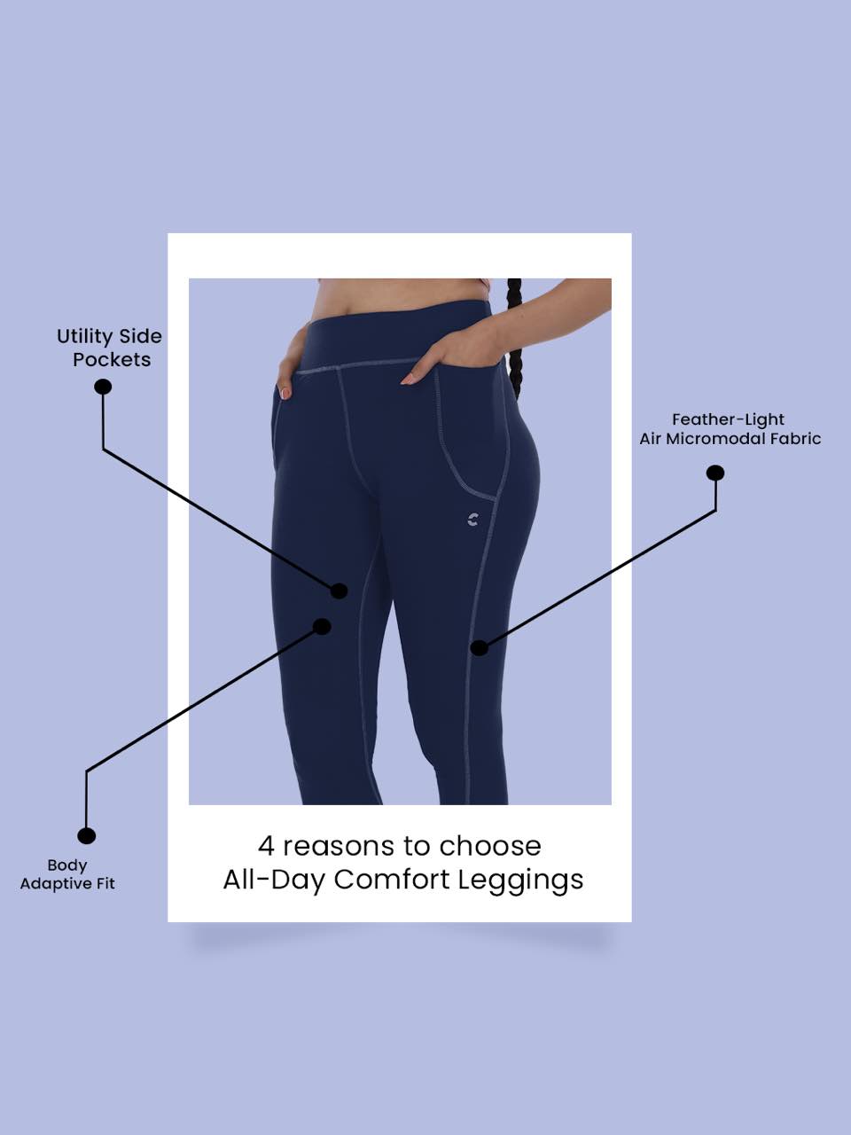 All-Day Comfort Leggings (Pack Of 1)