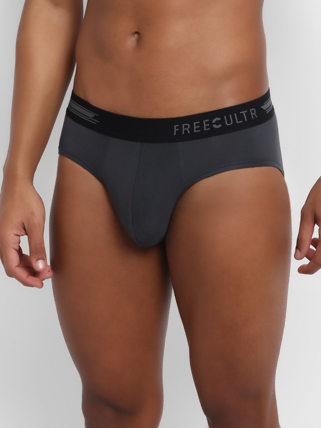 Men's Micro Modal & Elastane Brief in Contrast Waistband (Pack of 3) - freecultr.com