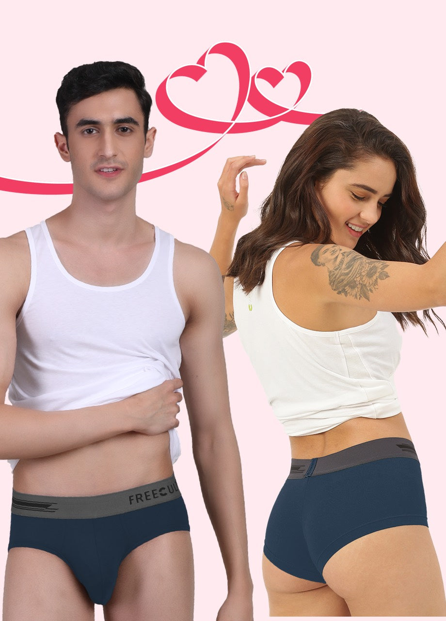 Men's Brief & Women's Boxer Brief(Assorted colors)