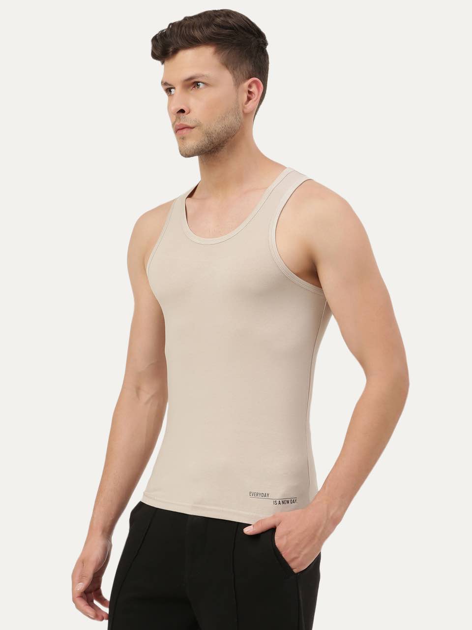 Twin Skin Organic Bamboo Vest - Comfort Fit (Pack Of 1)