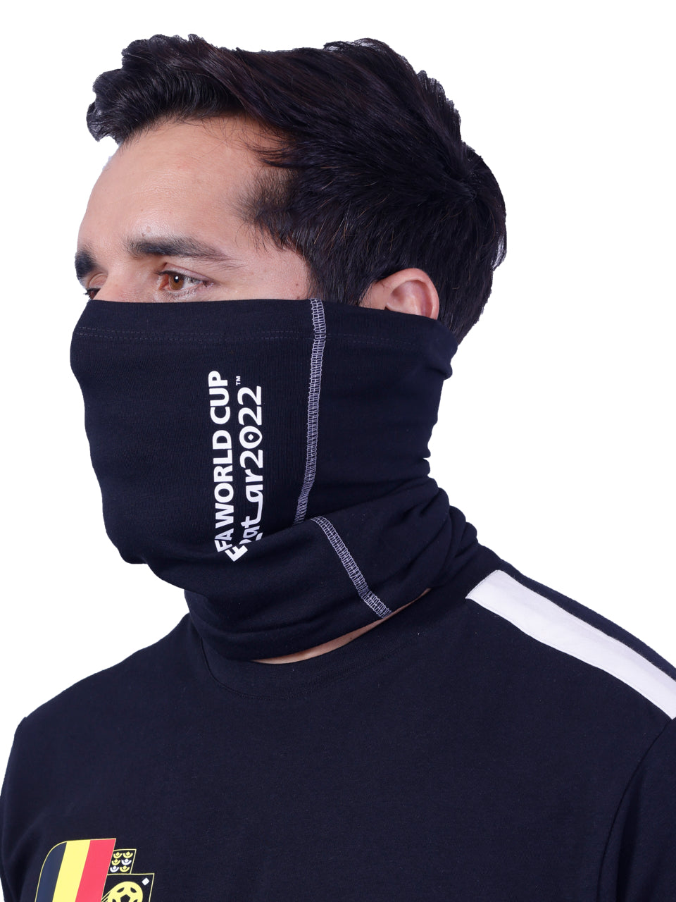 Black Belgium Print Bamboo & Cotton Bandana