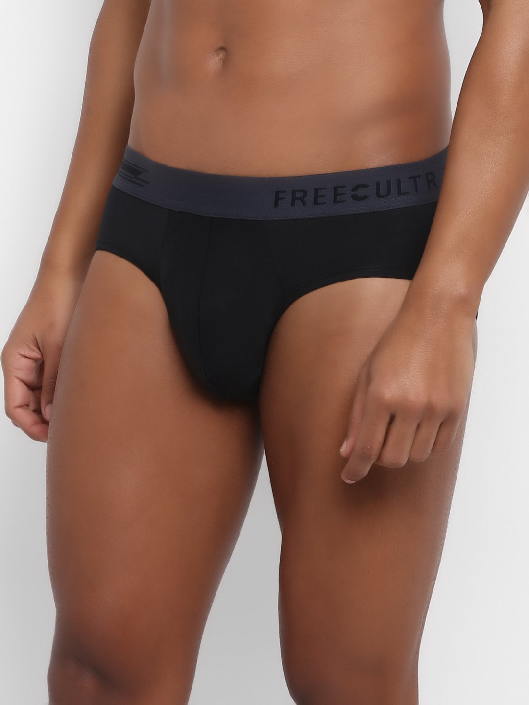 Men's Micro Modal & Elastane Brief in Contrast Waistband (Pack of 3) - freecultr.com