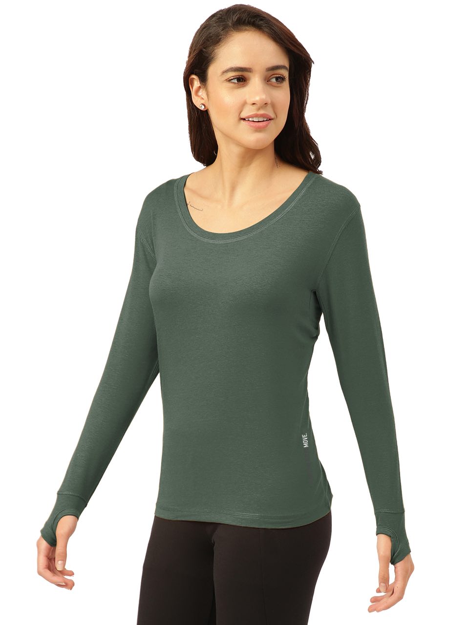 Black Forest Green Women's Full Sleeves Skins (Pack Of 1)