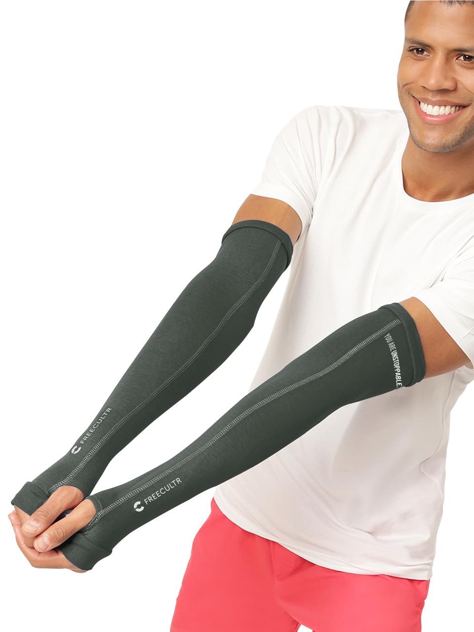 Unisex Black Forest Green Arm Sleeves (Pack of 1)