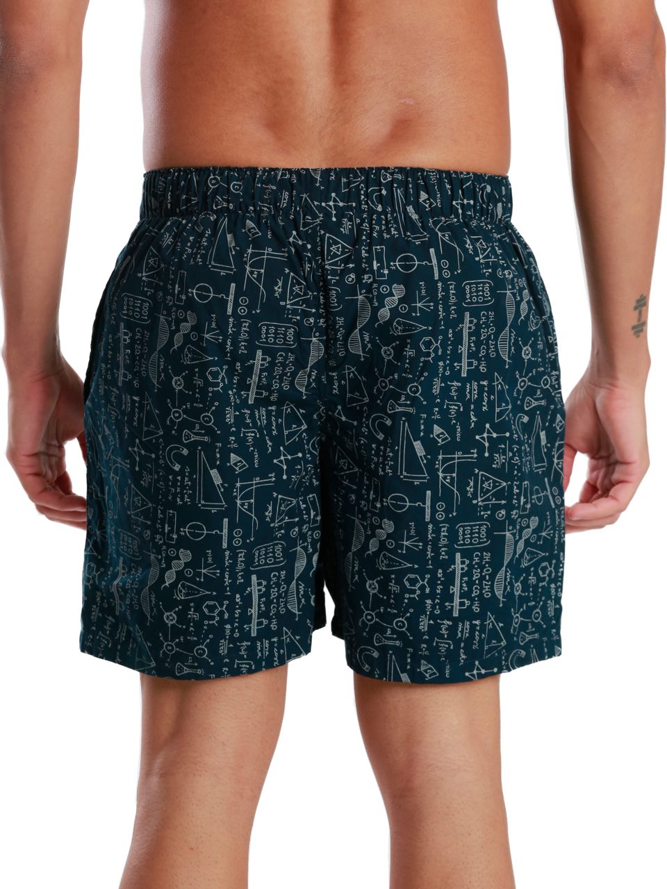 Hawaiian Blue All-Day Printed Boxer Shorts (Pack Of 1)