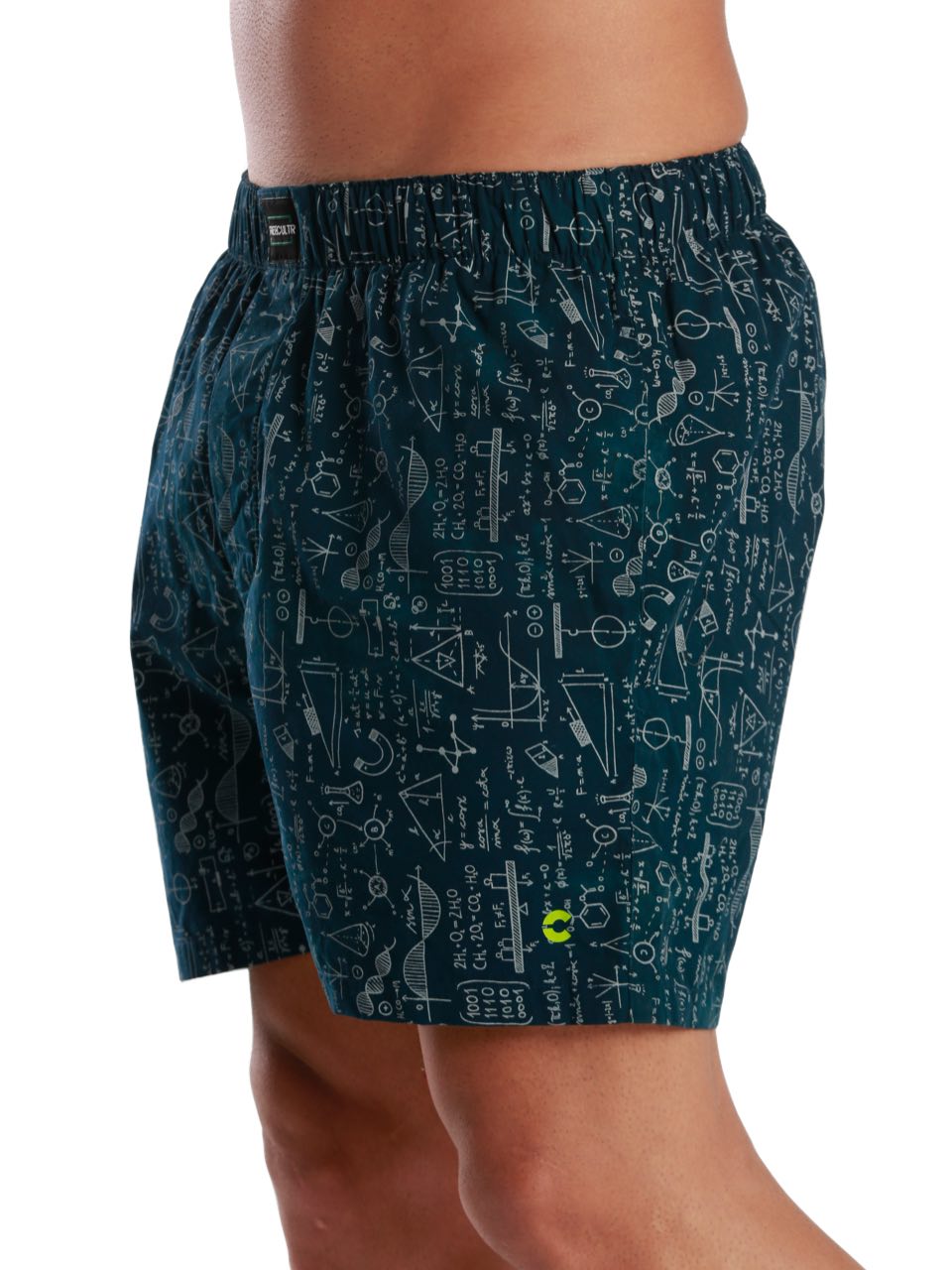 Hawaiian Blue All-Day Printed Boxer Shorts (Pack Of 1)