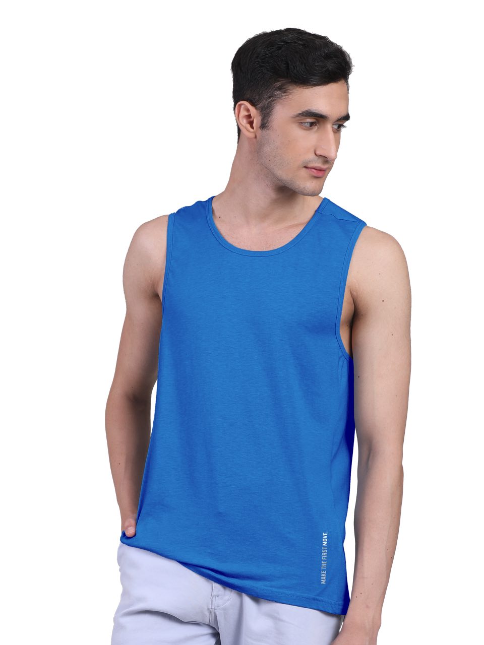 Pilot Blue Twin Skin Organic Bamboo Vest - Active Fit (Pack Of 1)