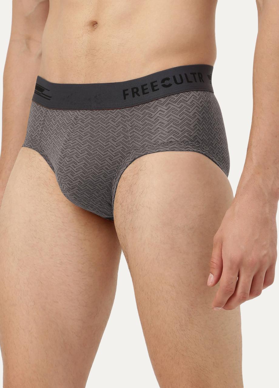 Men's Anti-Bacterial Printed Micro Modal Brief (Pack of 1)