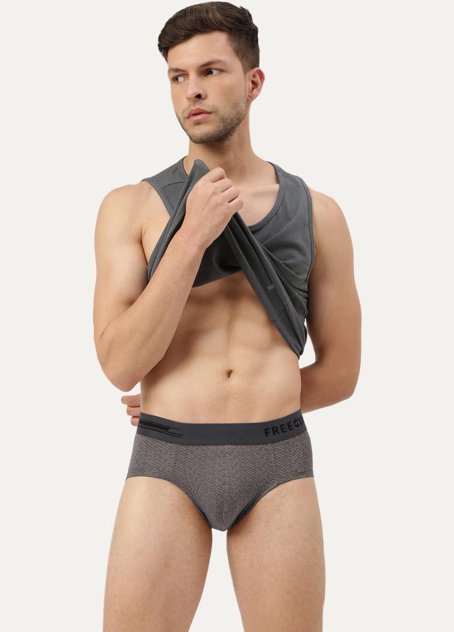 Men's Anti-Bacterial Printed Micro Modal Brief (Pack of 1)