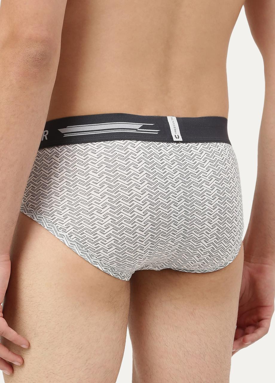 Men's Anti-Bacterial Printed Micro Modal Brief (Pack of 1)
