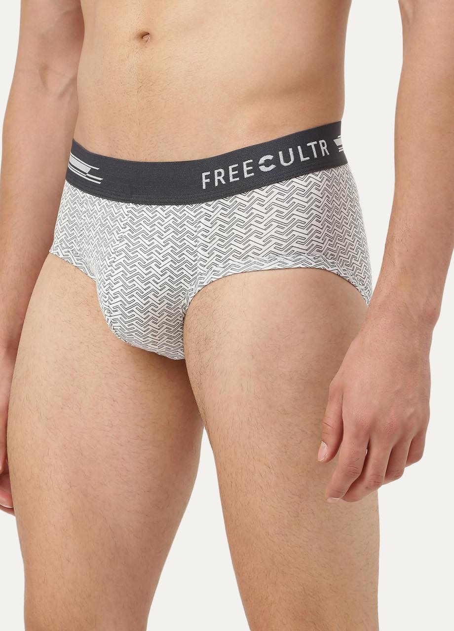 Men's Anti-Bacterial Printed Micro Modal Brief (Pack of 1)