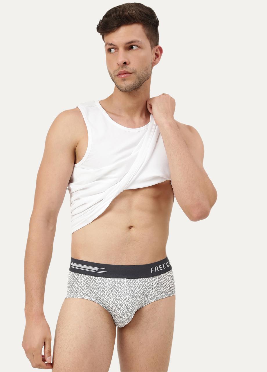 Men's Anti-Bacterial Printed Micro Modal Brief (Pack of 1)