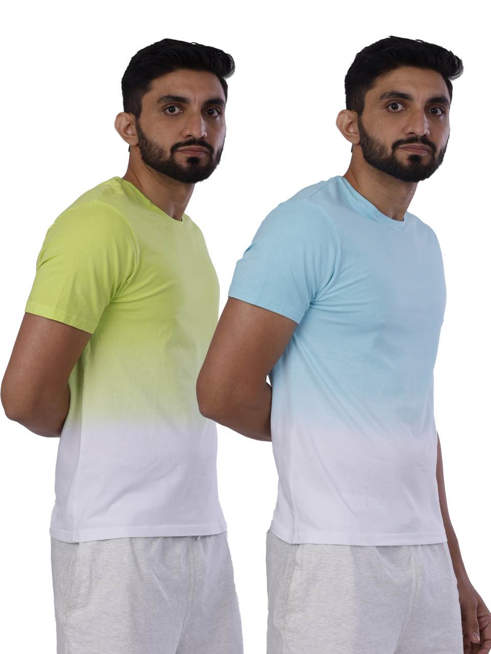 Ombre-Dyed Bamboo T-Shirts (Pack of 2)
