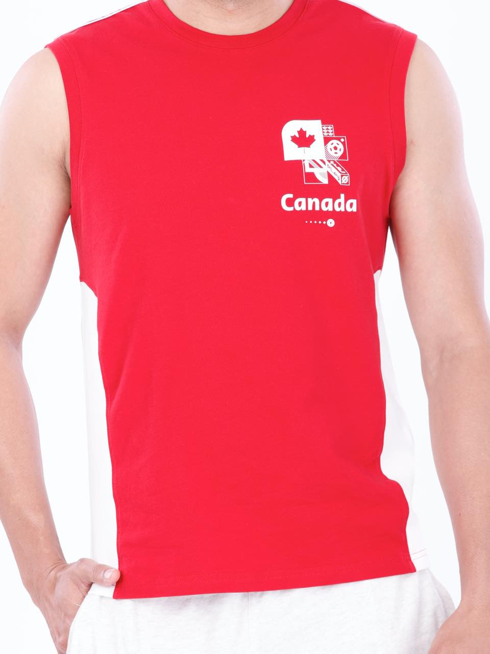 FIFA Printed BCI Stretch Cotton Active Tank (Pack of 1)
