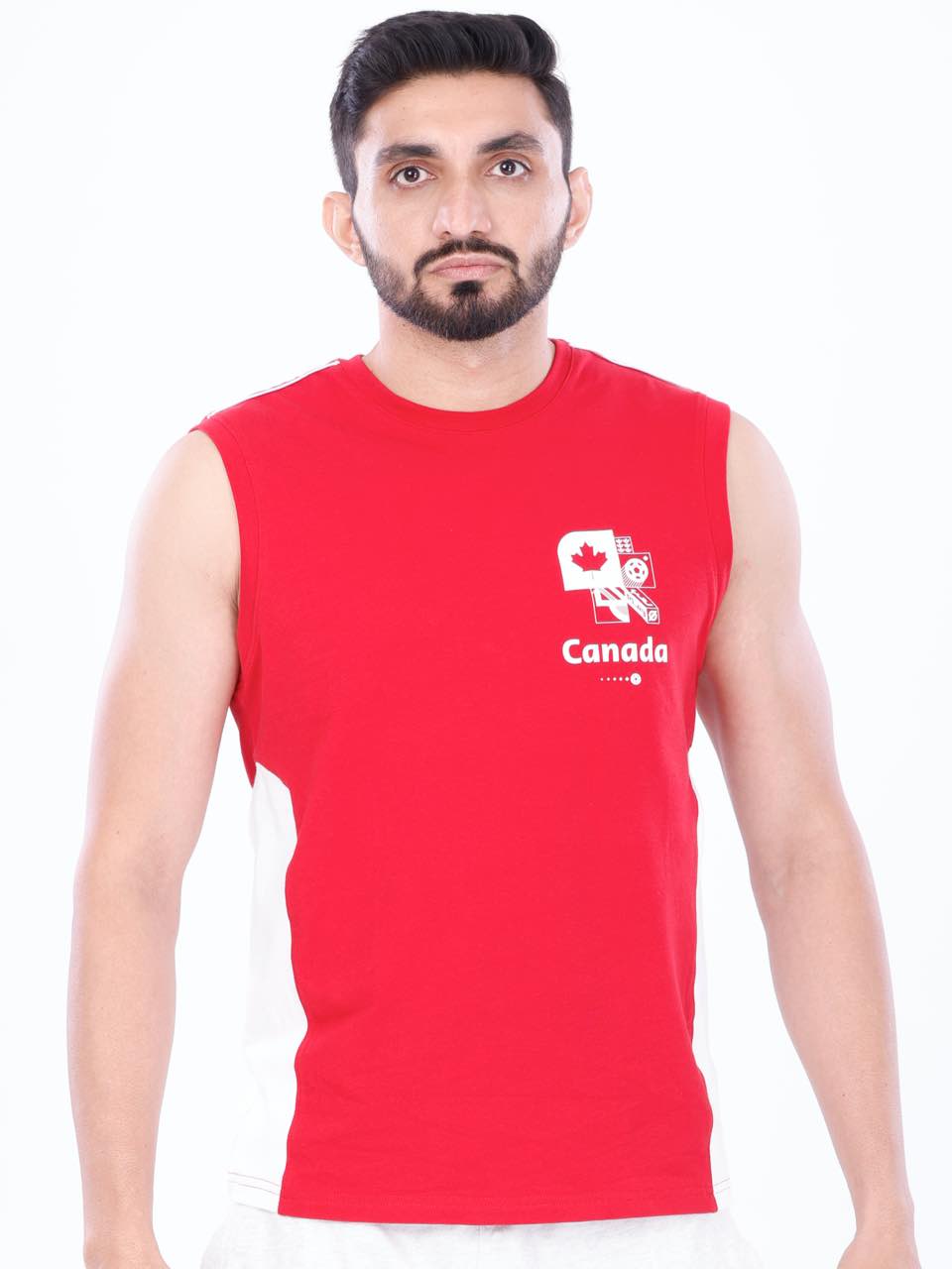 FIFA Printed BCI Stretch Cotton Active Tank (Pack of 1)