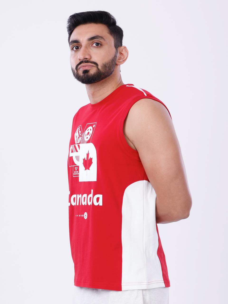 FIFA Printed BCI Stretch Cotton Active Tank (Pack of 1)