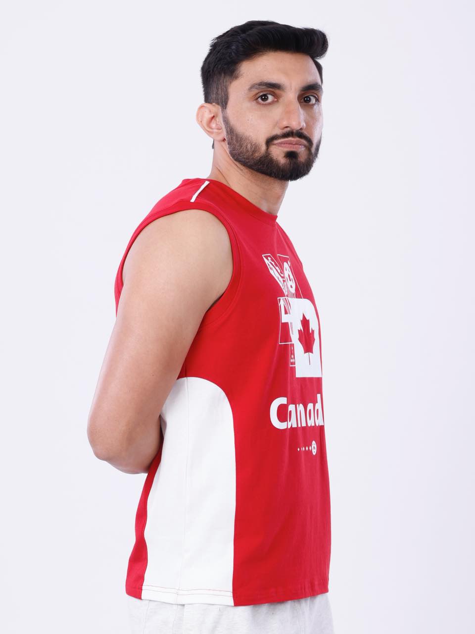FIFA Printed BCI Stretch Cotton Active Tank (Pack of 1)