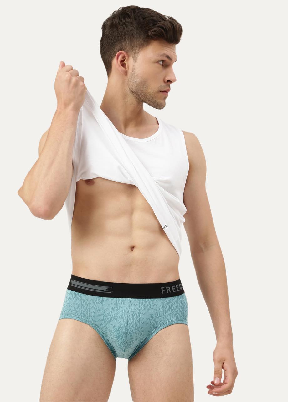 Men's Anti-Bacterial Printed Micro Modal Brief (Pack of 1)