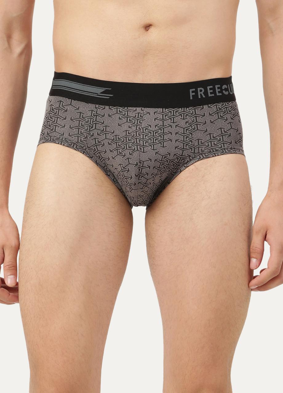Men's Anti-Bacterial Printed Micro Modal Brief (Pack of 1)
