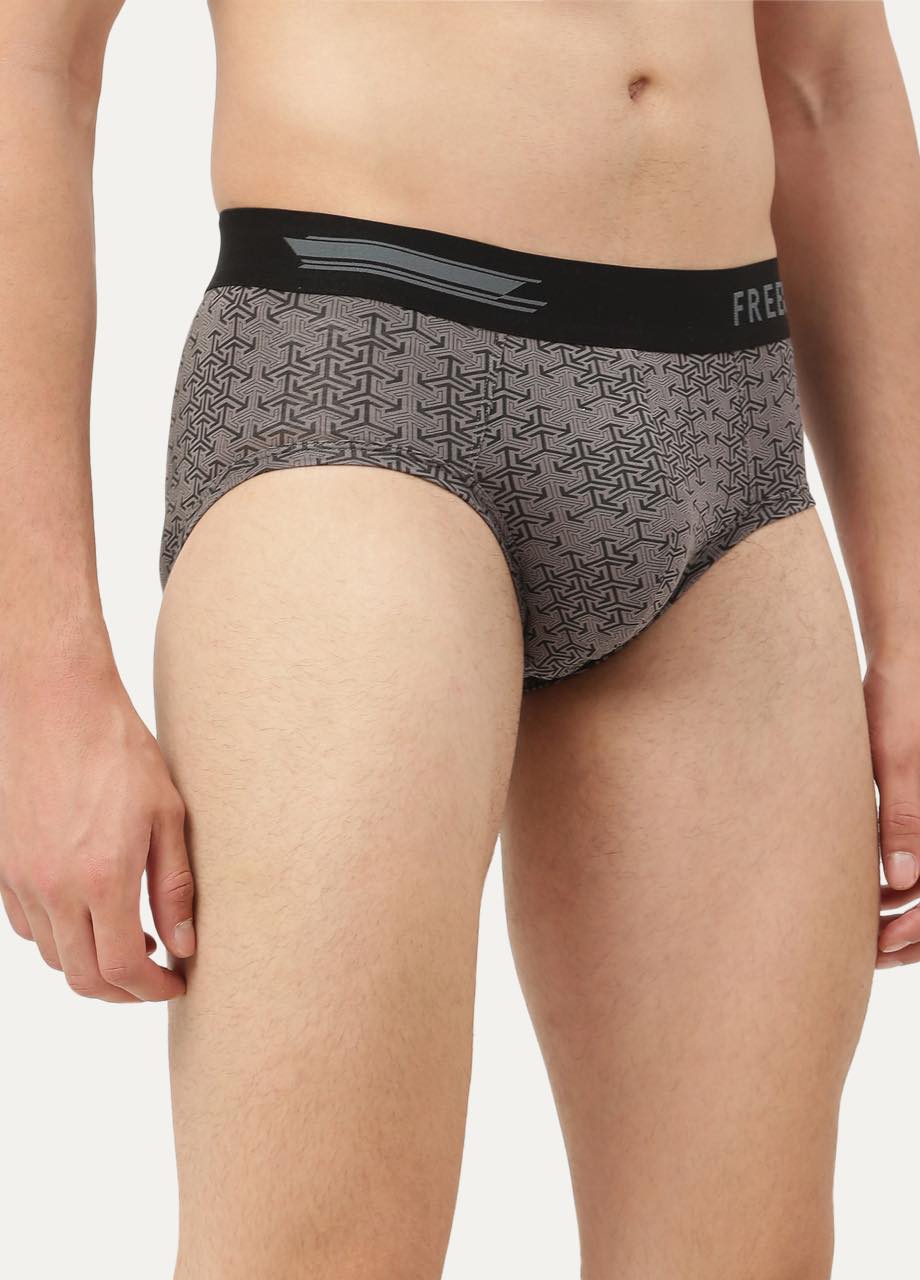 Men's Anti-Bacterial Printed Micro Modal Brief (Pack of 1)