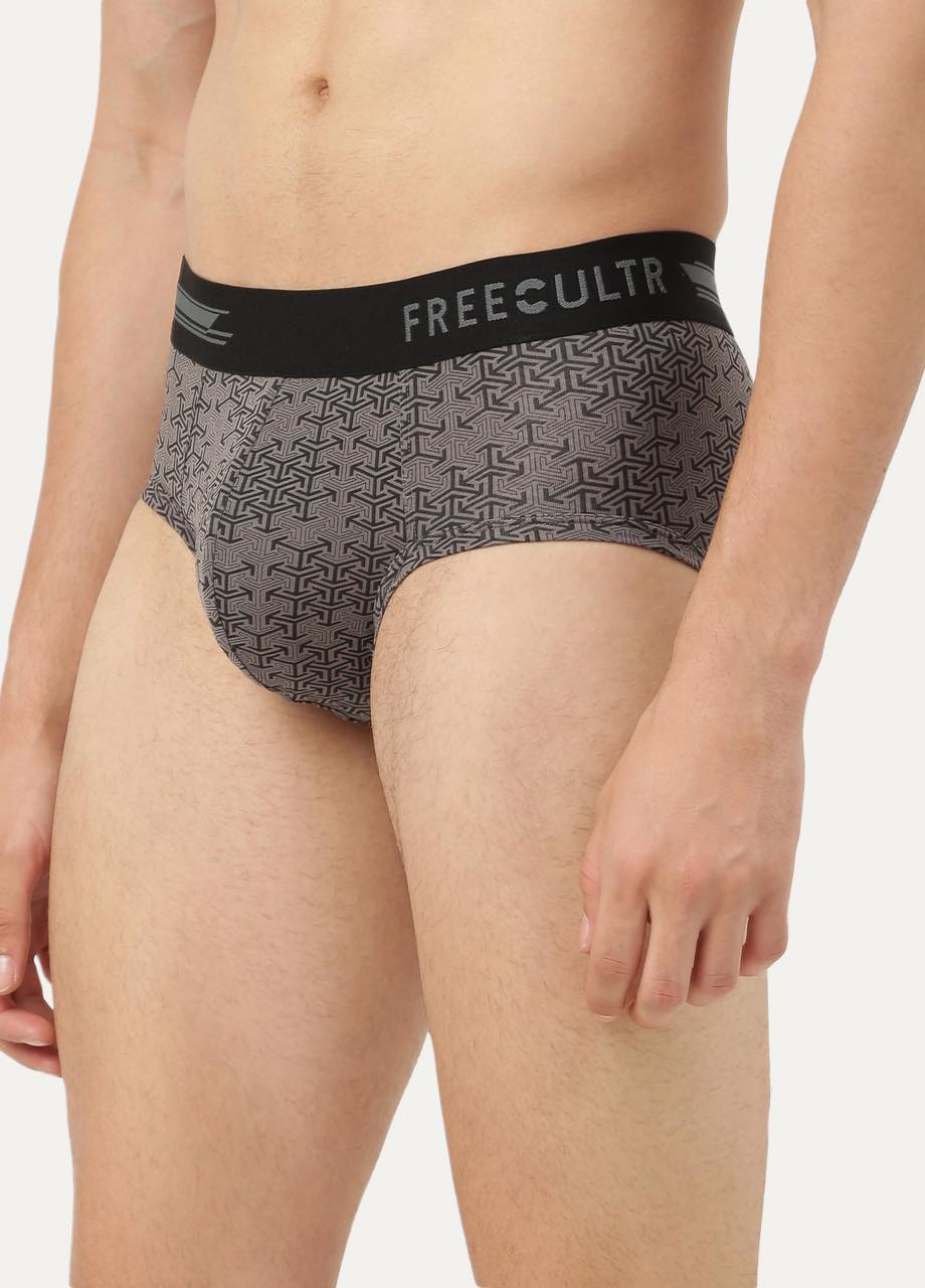 Men's Anti-Bacterial Printed Micro Modal Brief (Pack of 1)