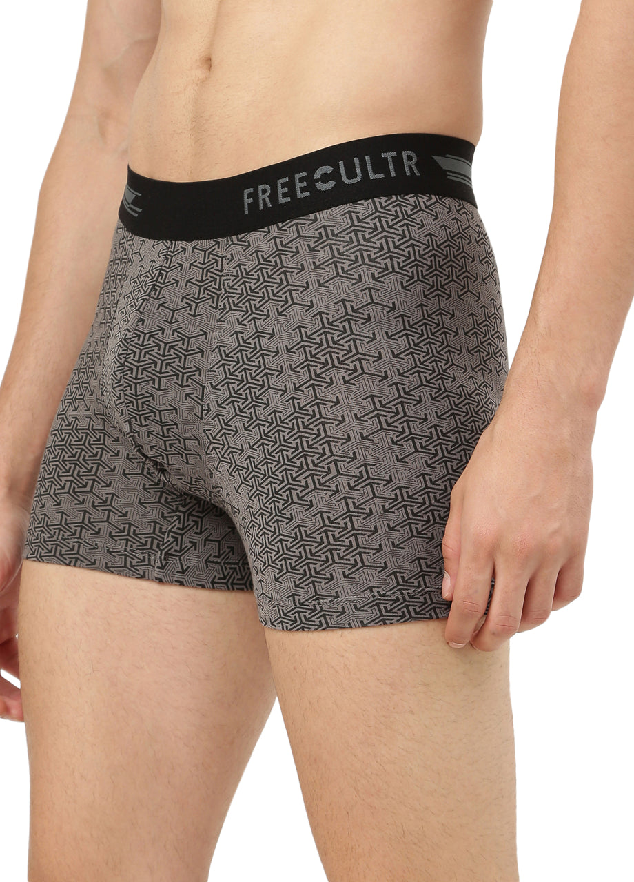 Men's Anti-Bacterial Printed Micro Modal Trunk (Pack of 1)