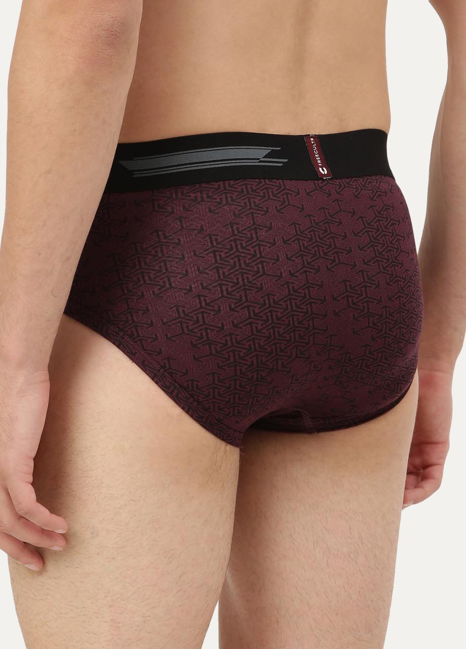 Men's Anti-Bacterial Printed Micro Modal Brief (Pack of 1)