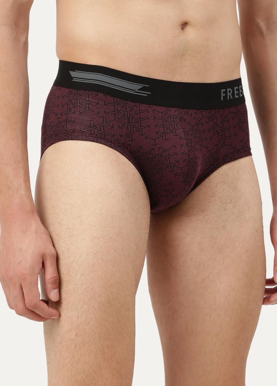 Men's Anti-Bacterial Printed Micro Modal Brief (Pack of 1)