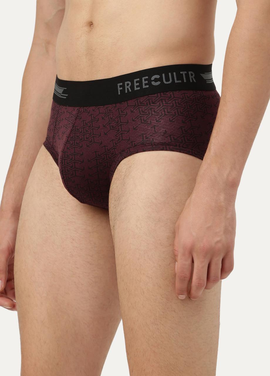 Men's Anti-Bacterial Printed Micro Modal Brief (Pack of 1)