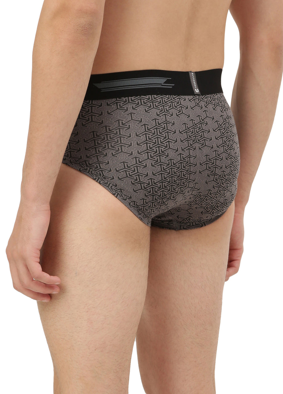 Men's Anti-Bacterial Printed Micro Modal Brief (Pack of 3)