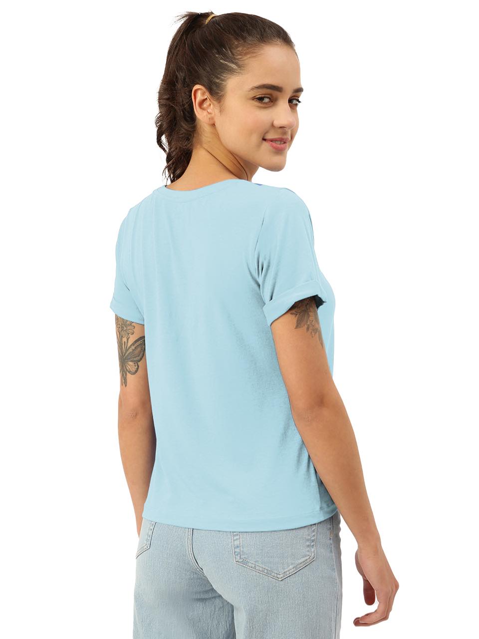 Chalk Blue Twin Skin Women's Lounge Tees (Pack of 1)