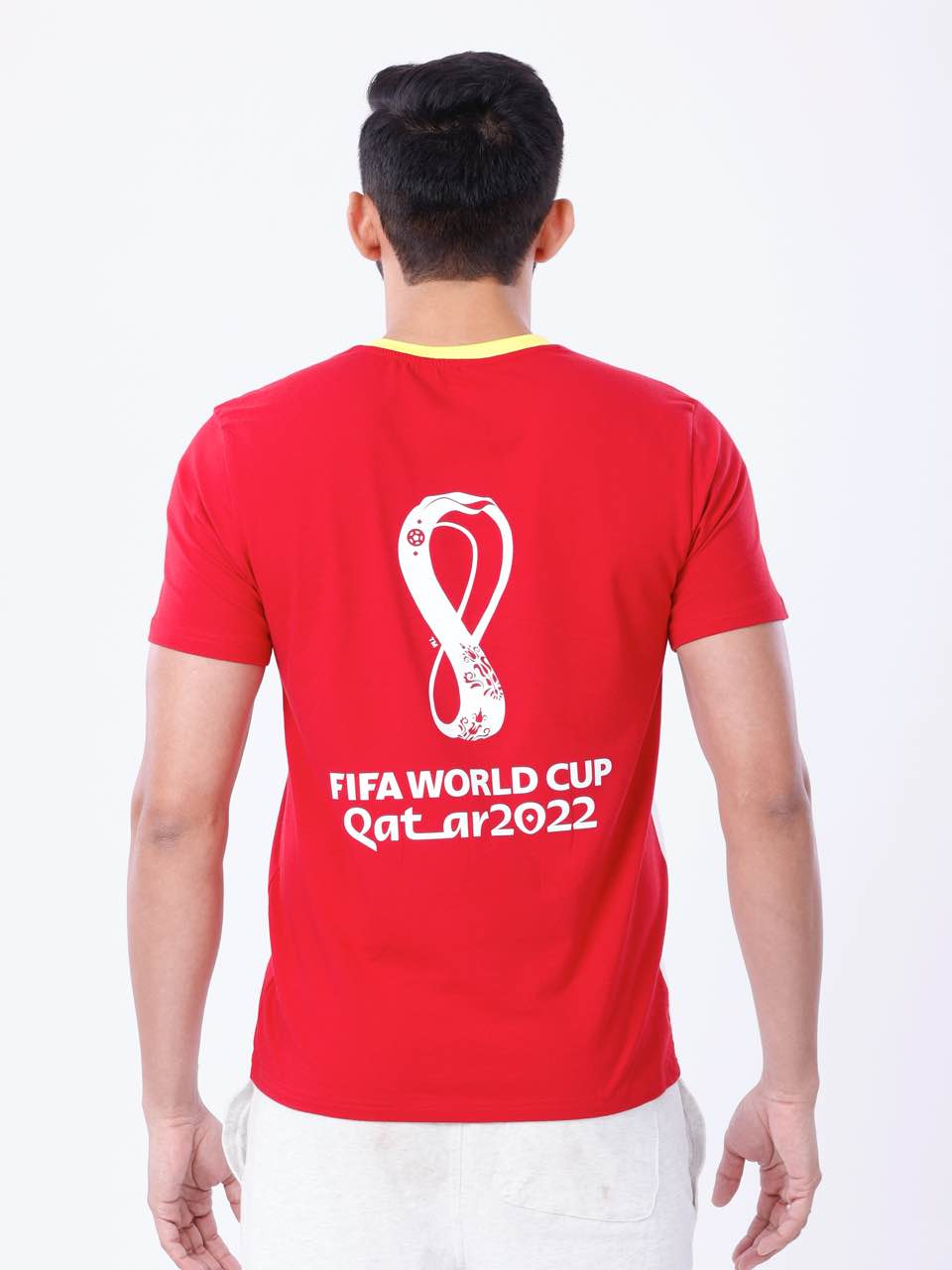 Red & White Spain BCI Stretch Cotton T-Shirt