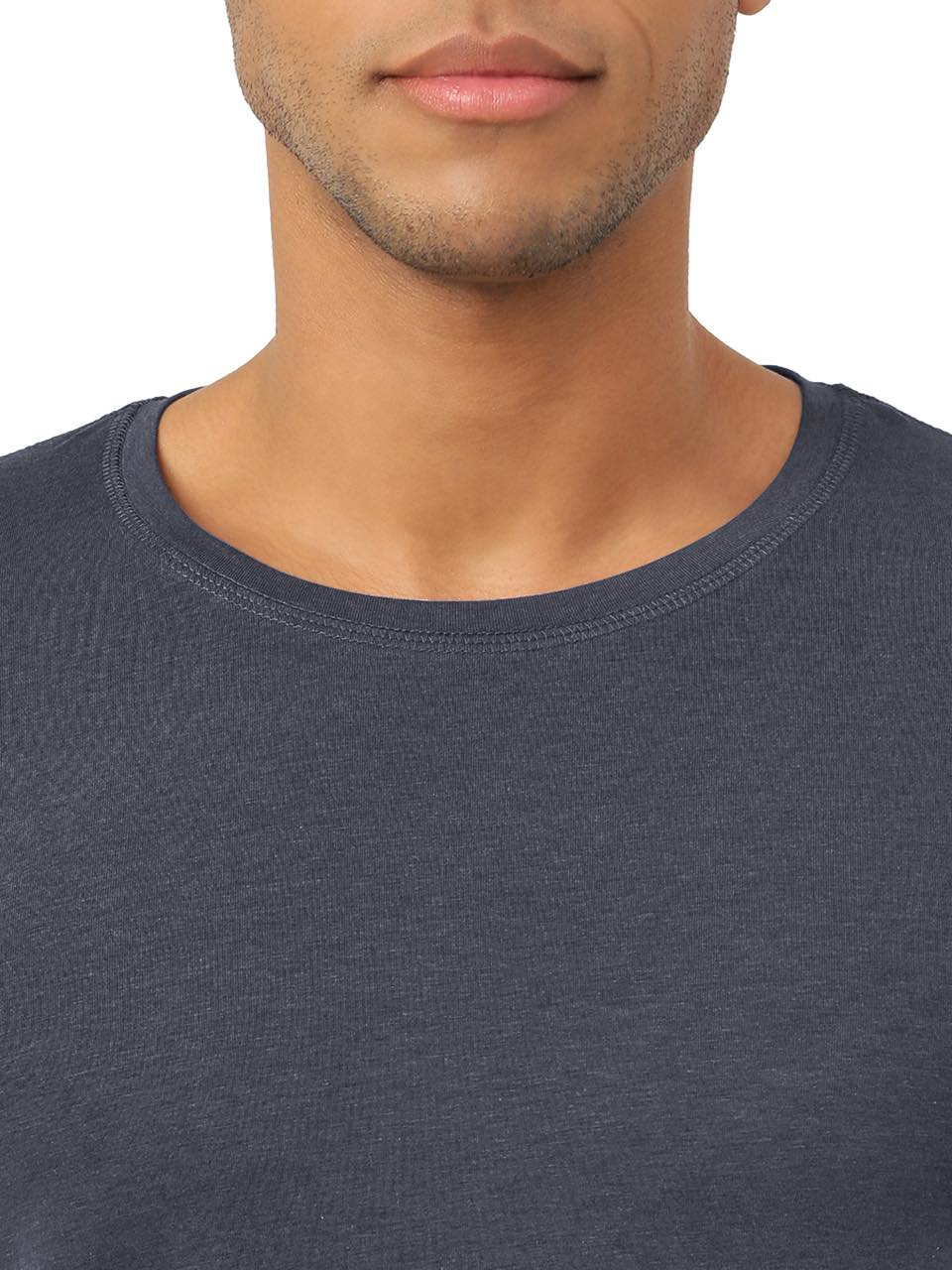 Iron Charcoal Men's Organic Bamboo Skins (Full Sleeves-Undershirt, Loungewear, Sleepwear) - Pack Of 1