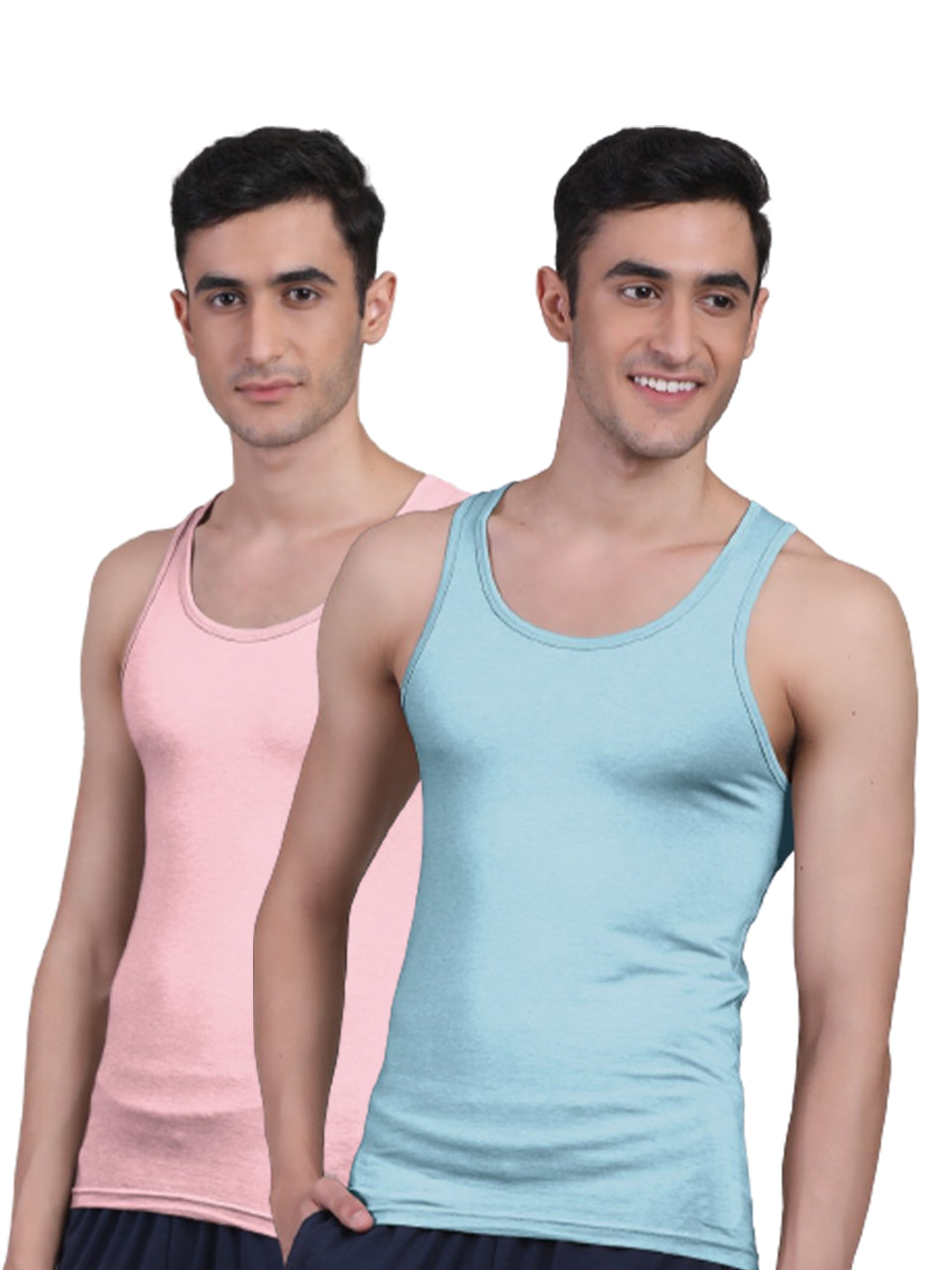 Twin Skin Organic Bamboo Vest - Comfort Fit (Pack of 2)