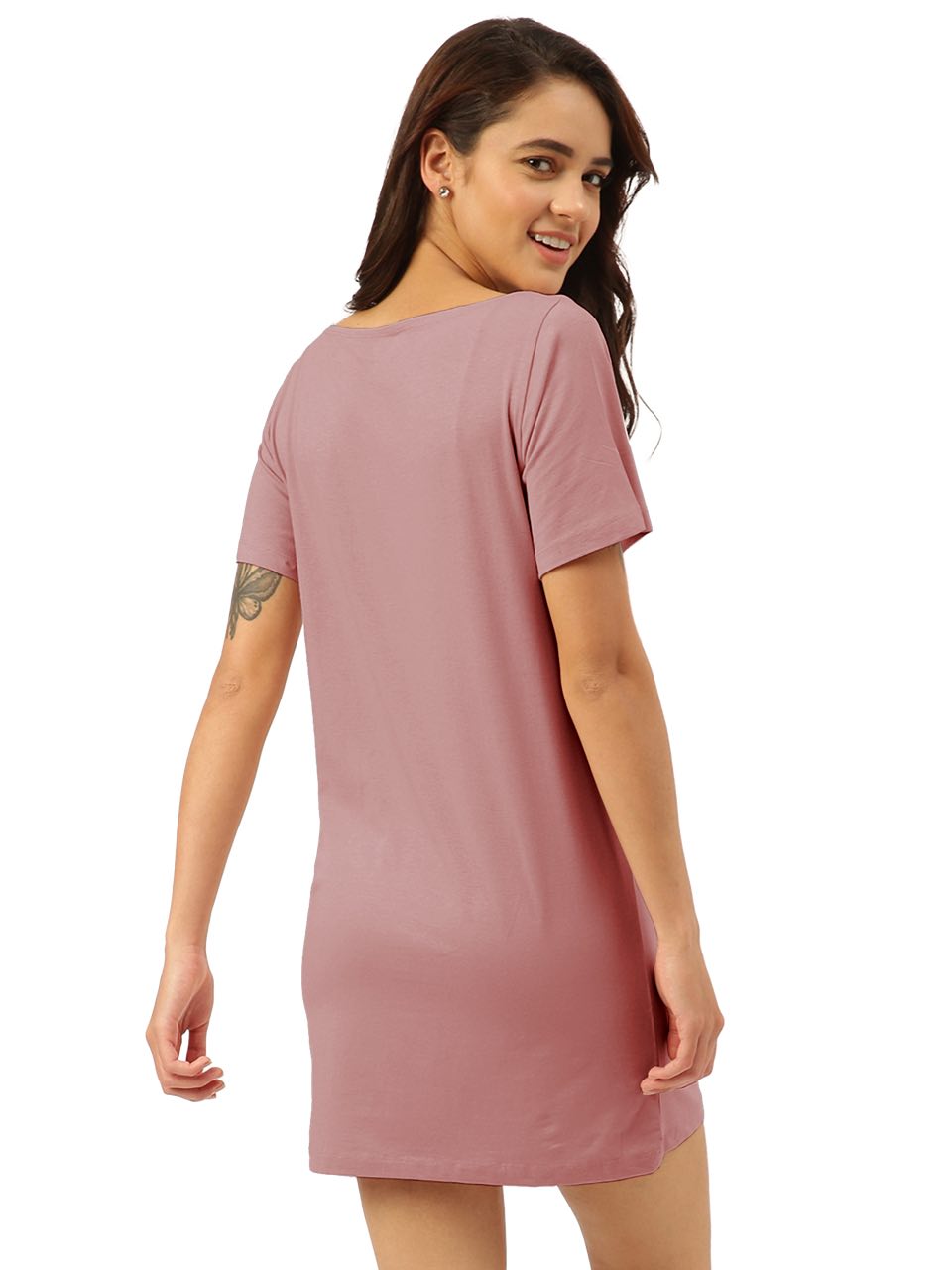 Cuban Peach Twin Skin Women's T-Shirt Dress (Pack Of 1)