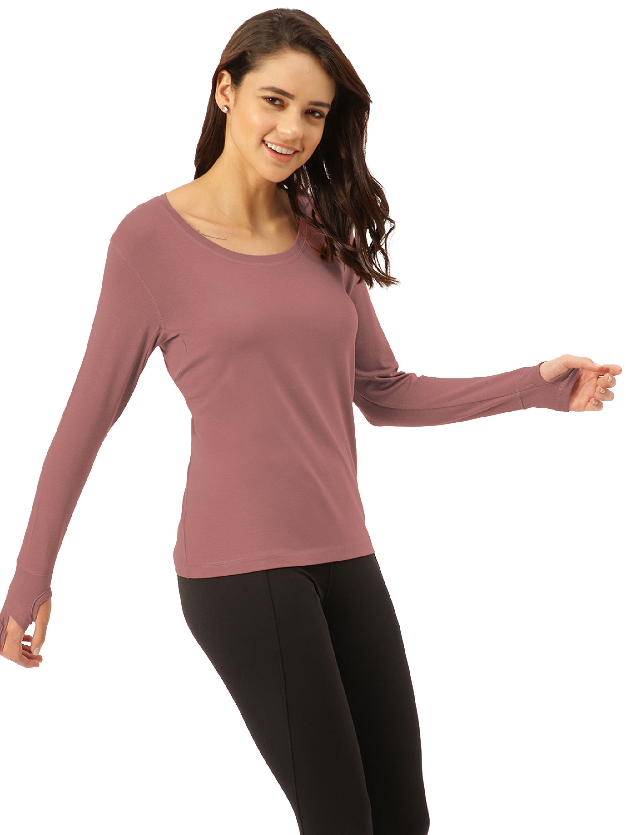 Cuban Peach Women's Full Sleeves Skins (Pack Of 1)