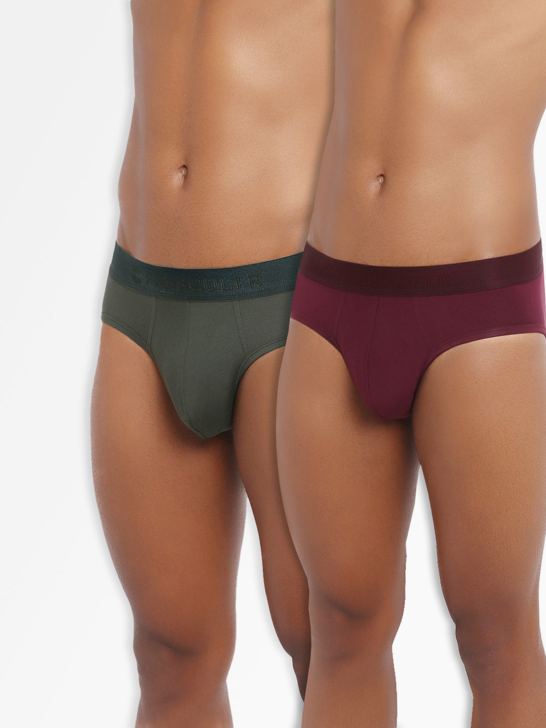Men's Micro Modal & Elastane Brief in Solid Waistband (Pack of 2) - freecultr.com