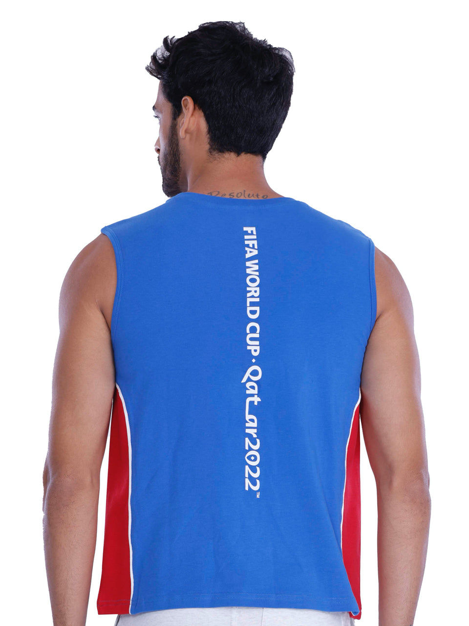 BCI Stretch Cotton Active Tank Blue And Red (Pack of 2)