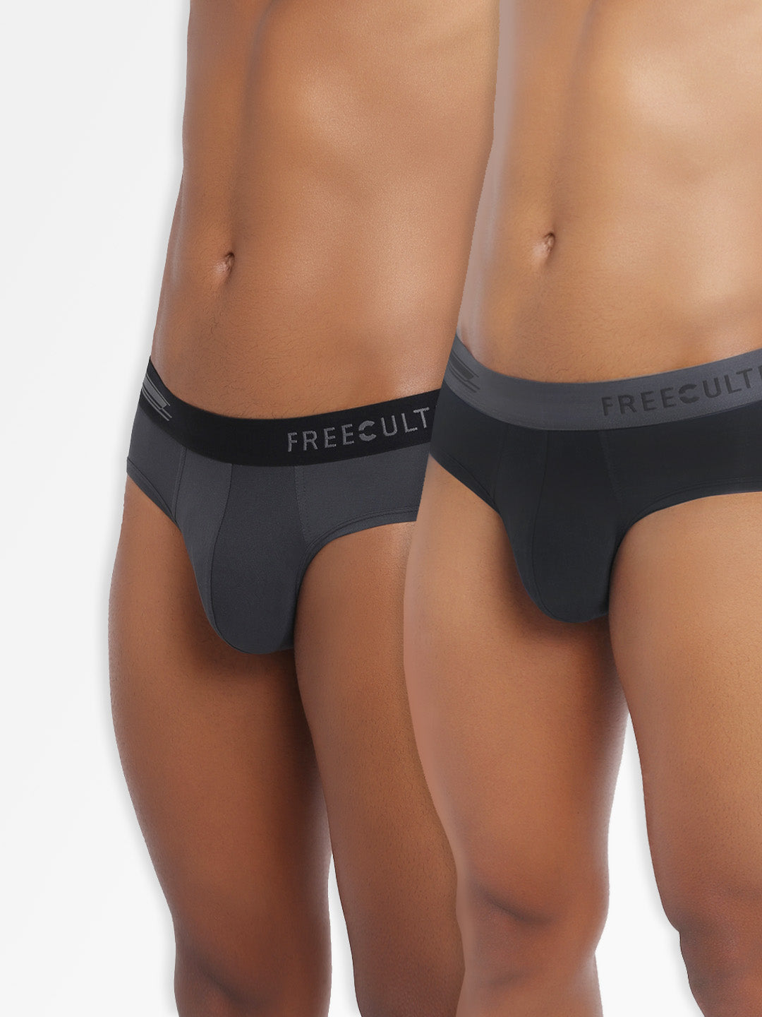 Men's Micro Modal & Elastane Brief in Contrast Waistband (Pack of 2) - freecultr.com