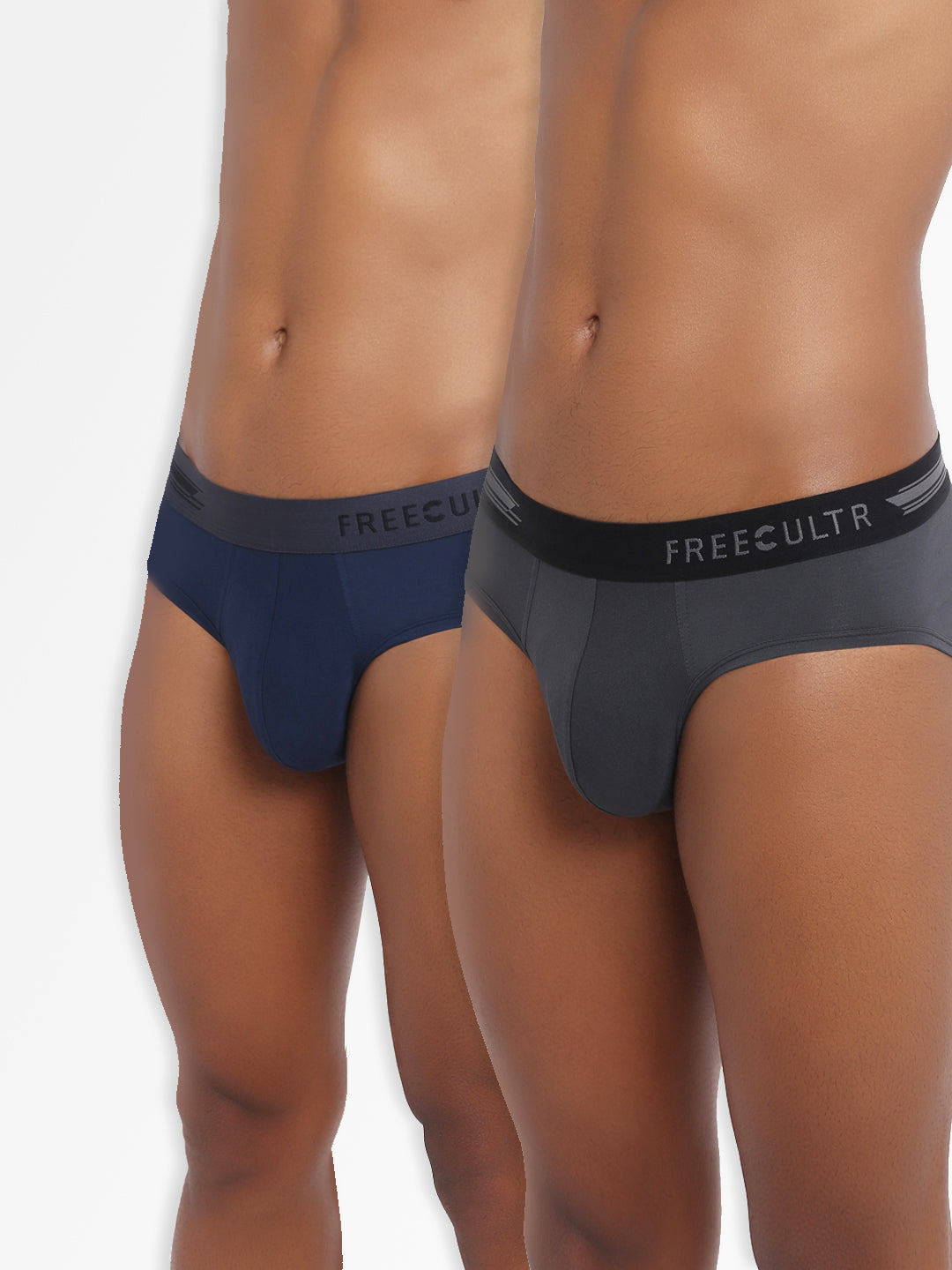 Men's Micro Modal & Elastane Brief in Contrast Waistband (Pack of 2) - freecultr.com