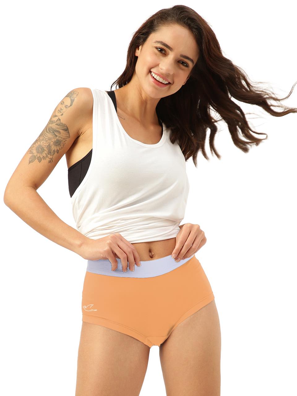 Women's Anti-Bacterial Micro Modal Boxer Brief with Silverfox Waistband (Pack of 1)