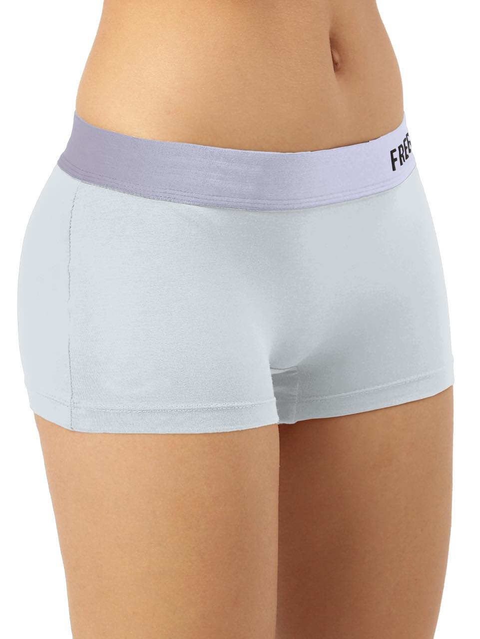 Women's Anti-Bacterial Micro Modal Boyshort with Silverfox Waistband (Pack of 1)