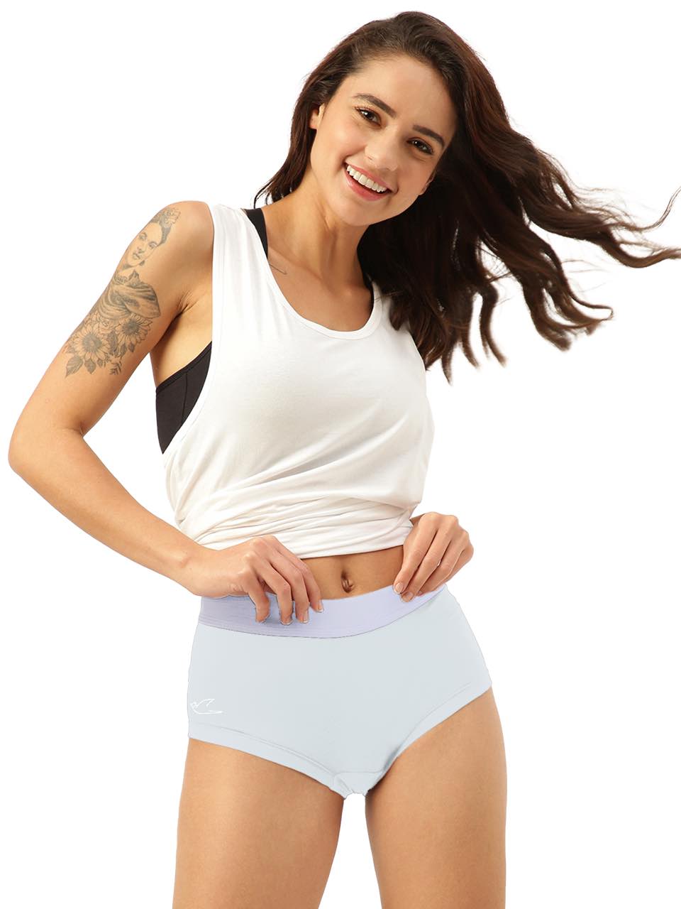 Women's Anti-Bacterial Micro Modal Boxer Brief with Silverfox Waistband (Pack of 1)