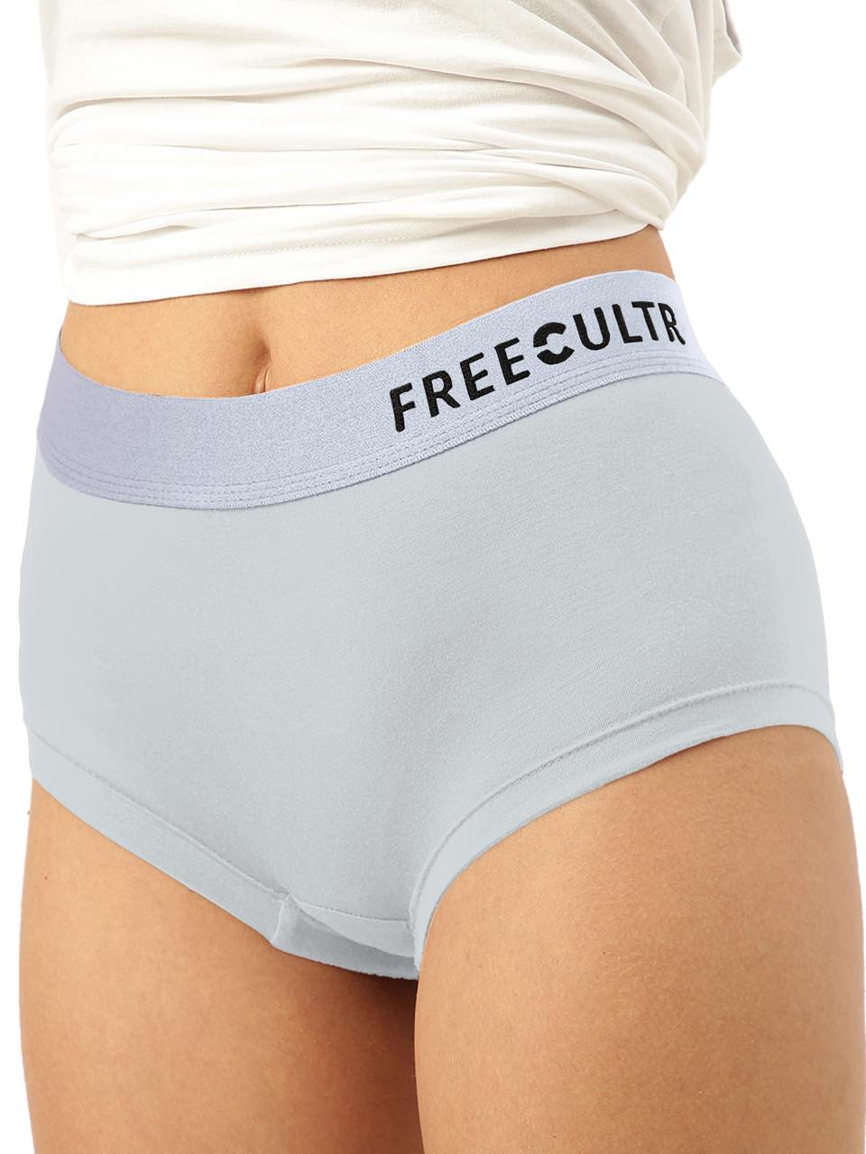 Women's Anti-Bacterial Micro Modal Boxer Brief with Silverfox Waistband (Pack of 1)