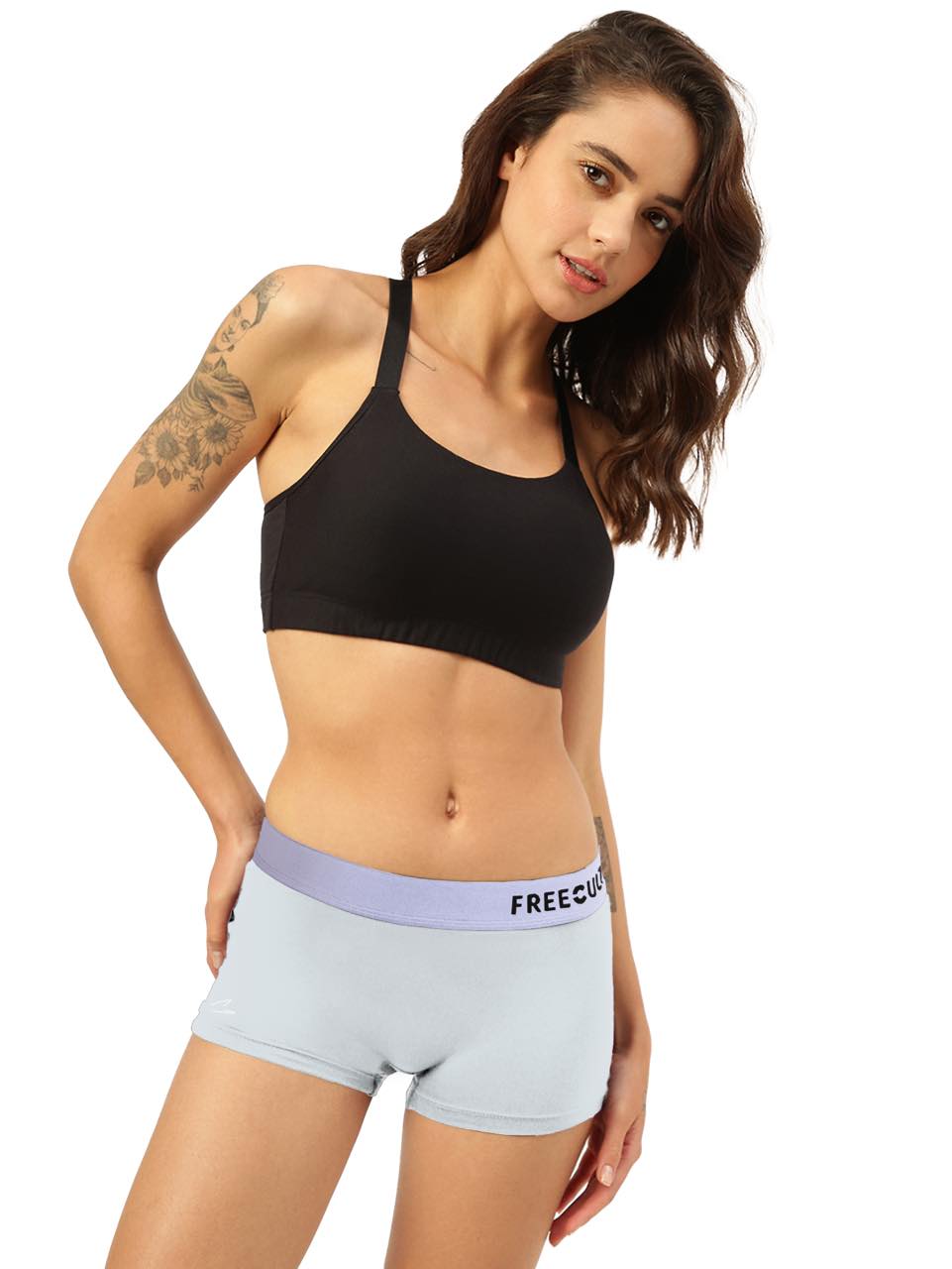 Women's Anti-Bacterial Micro Modal Boyshort with Silverfox Waistband (Pack of 1)