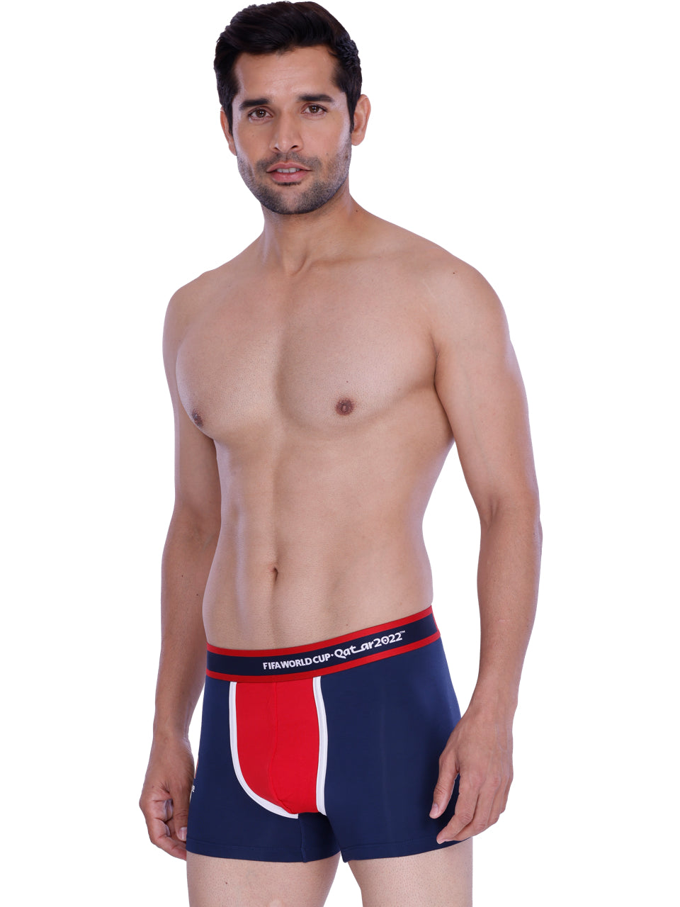 Blue & Red France Print Micro-Modal Trunks