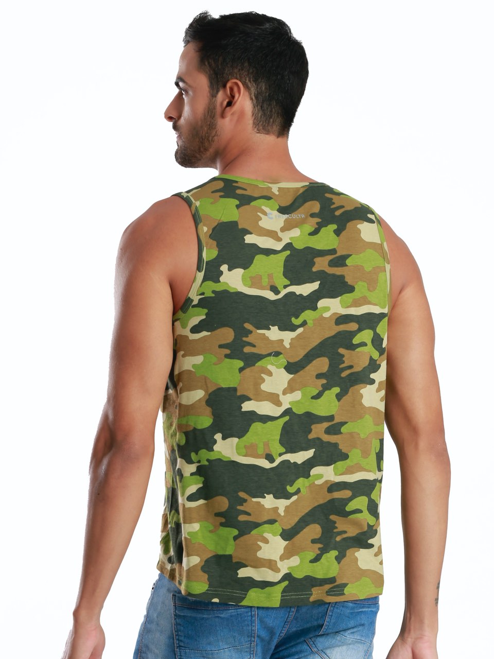 Active Fit Camo Printed Bamboo Vest (Pack of 3)
