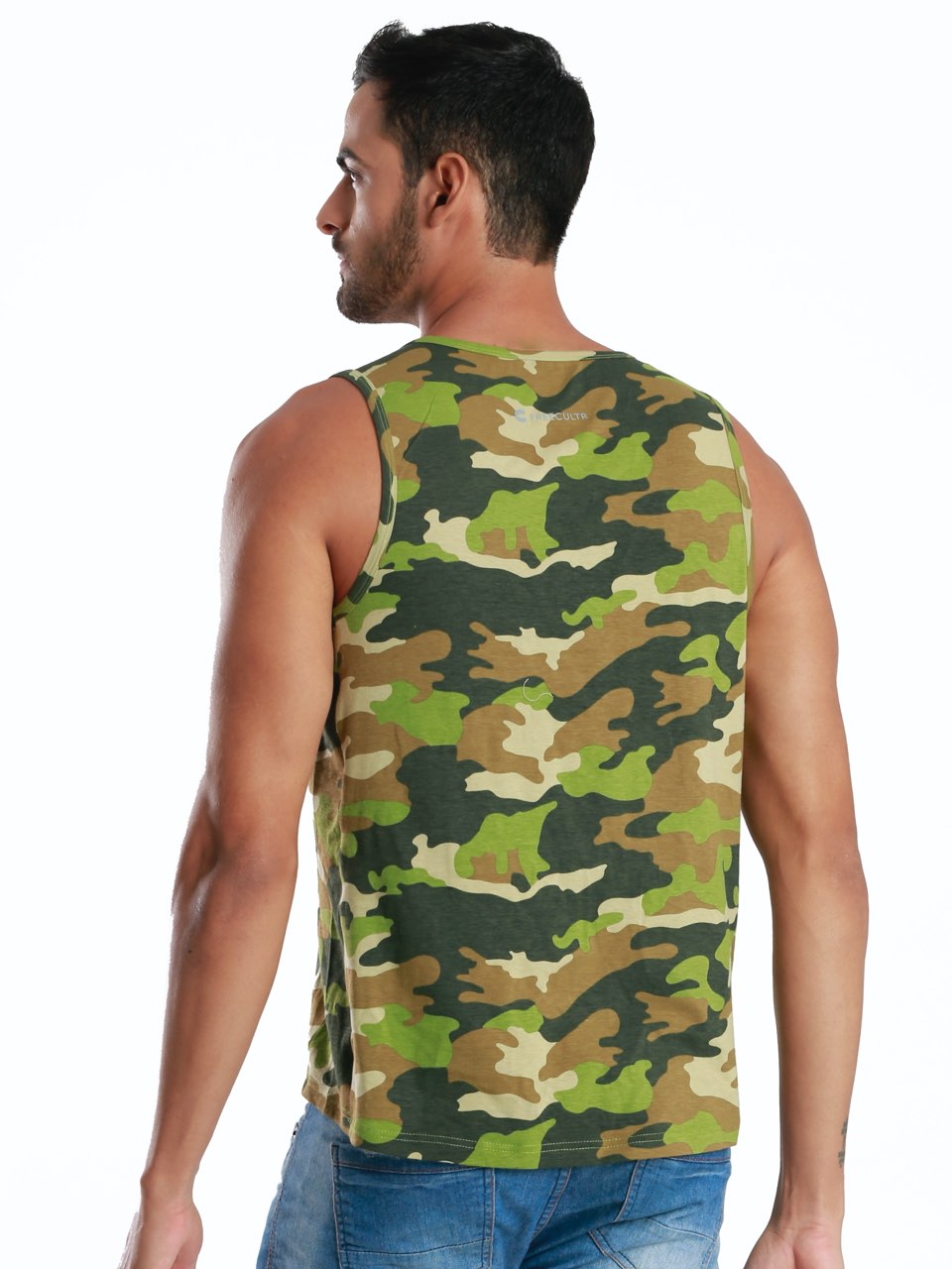 Active Fit Camo Printed Bamboo Vest (Pack of 3)