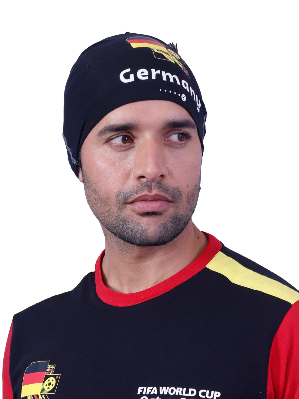 Black Germany Print Bamboo-Cotton Bandana
