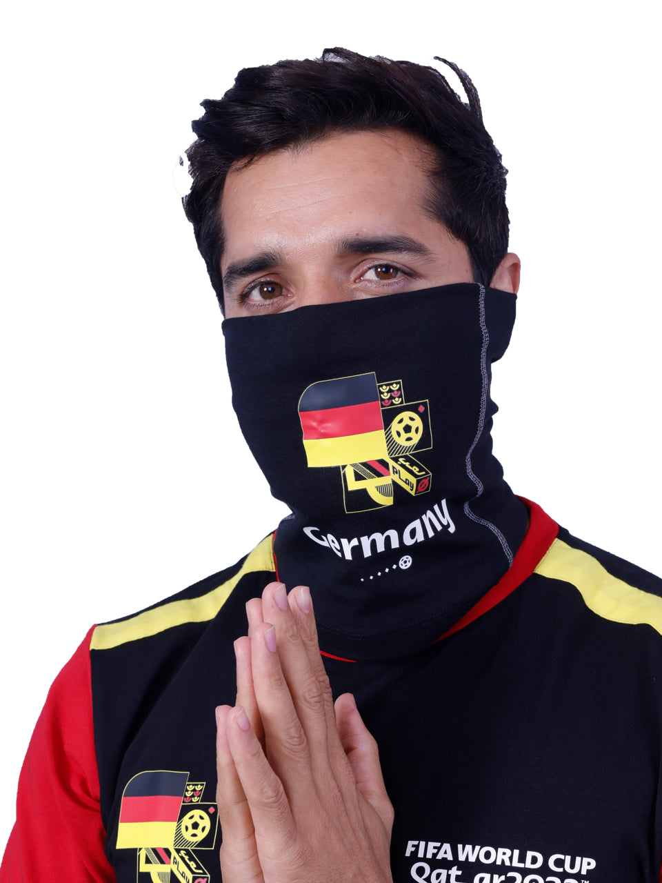 Black Germany Print Bamboo-Cotton Bandana